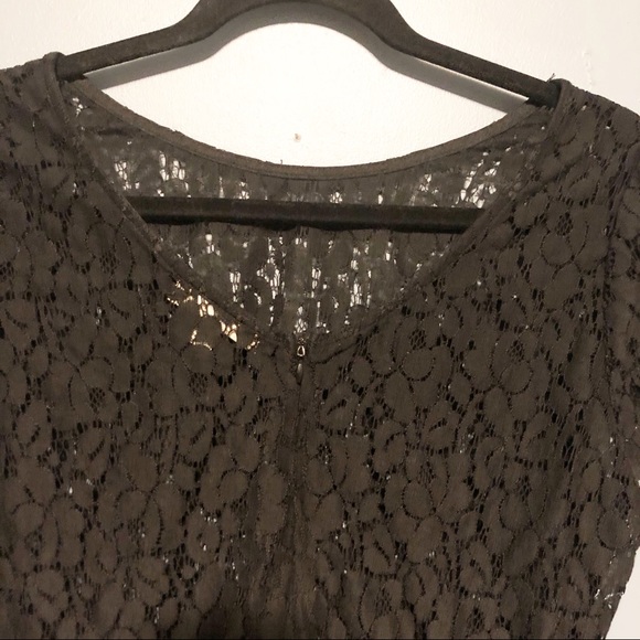 3/$25 Black lace top from YA Los Angeles - Picture 5 of 9